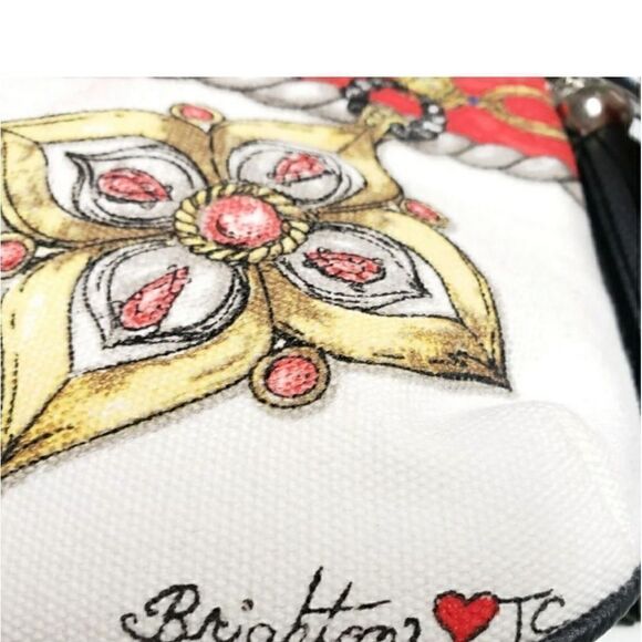 NEW Brighton " Glitter & Go " Limited Edition 2017 Canvas Crossbody Style Purse - Picture 11 of 16